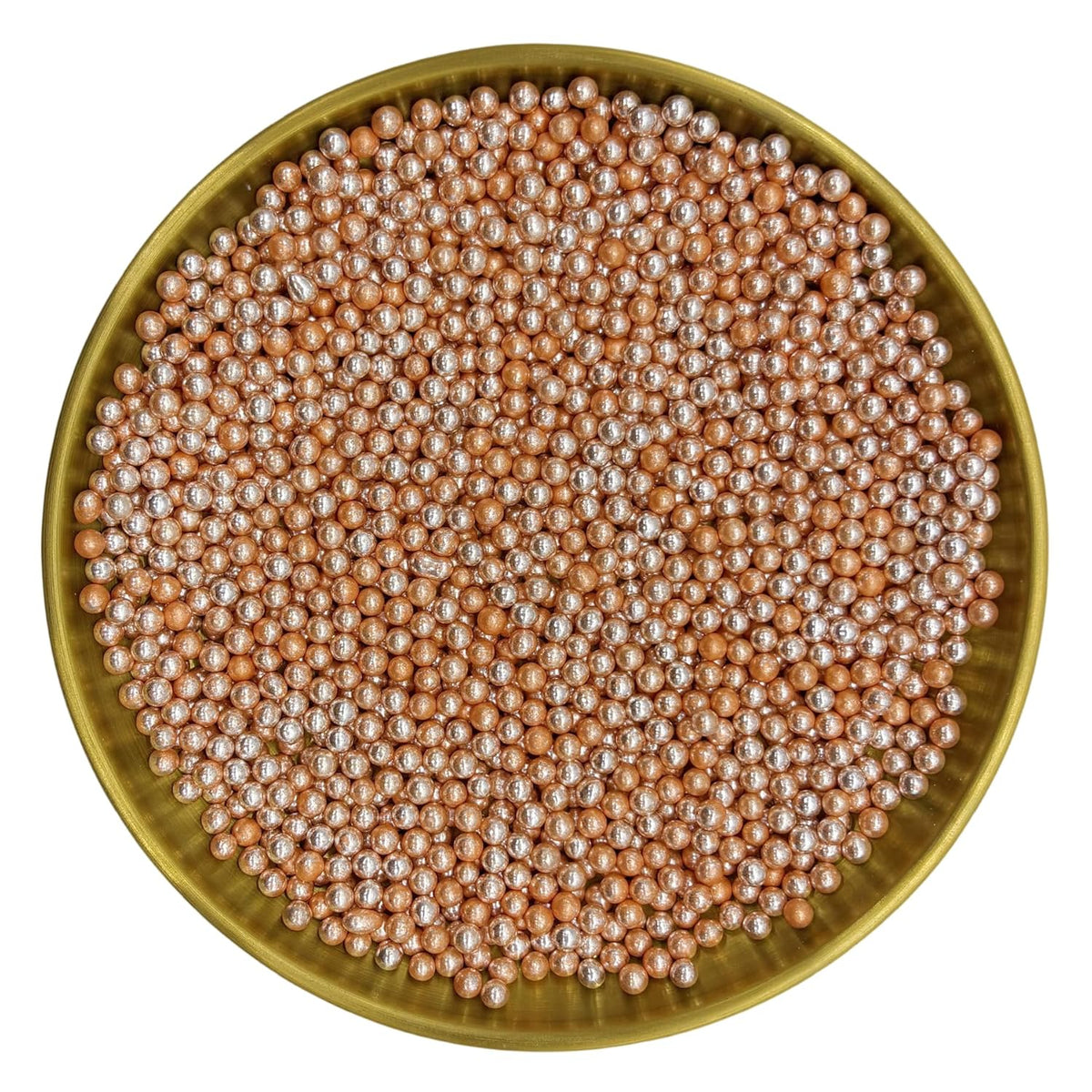 Edible Silver Orange Pearl Sugar Sprinkles Candy 4mm Mini Pearls Cake Decorations Cupcake Toppers