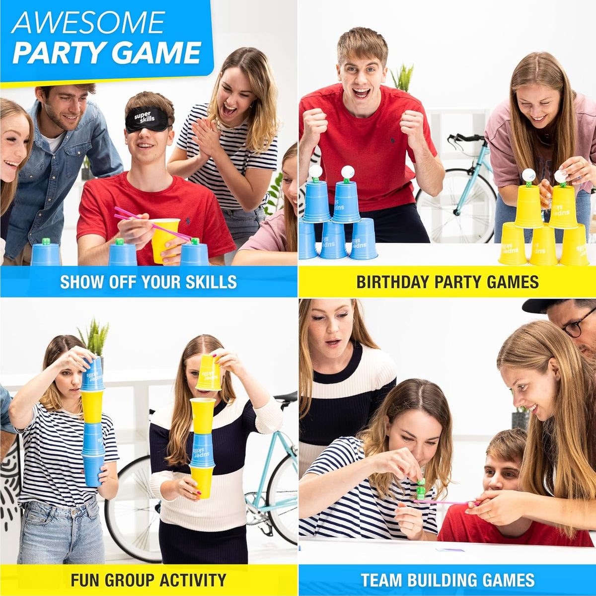 Super Skills - Action Game for Competitive People - Beat Your Friends at 120 Challenges - Fun Group