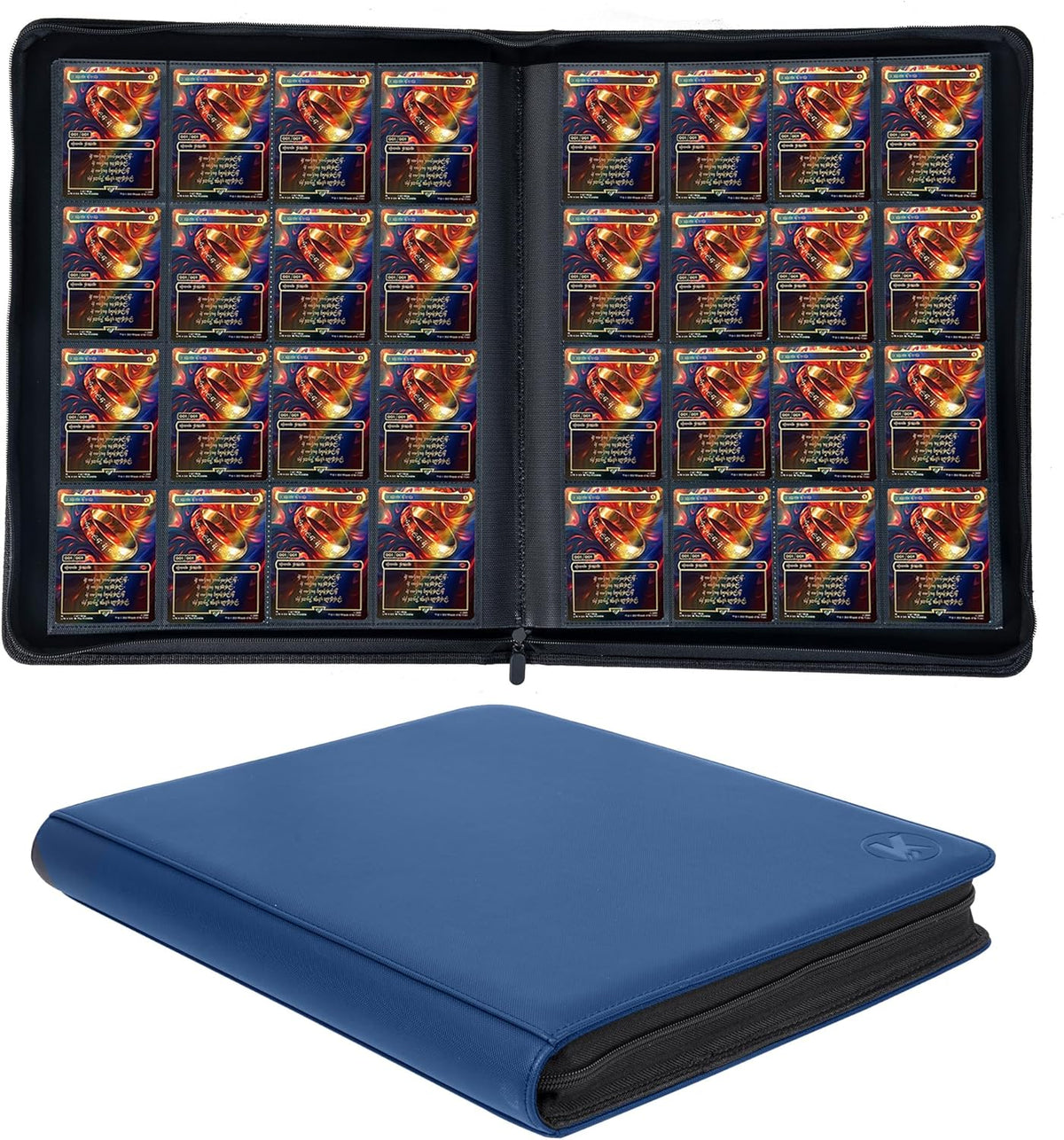 1600+ Pockets Trading Card Binder, 16-Pocket Card Ablum Compatible with MTG,Sports Cards & Other