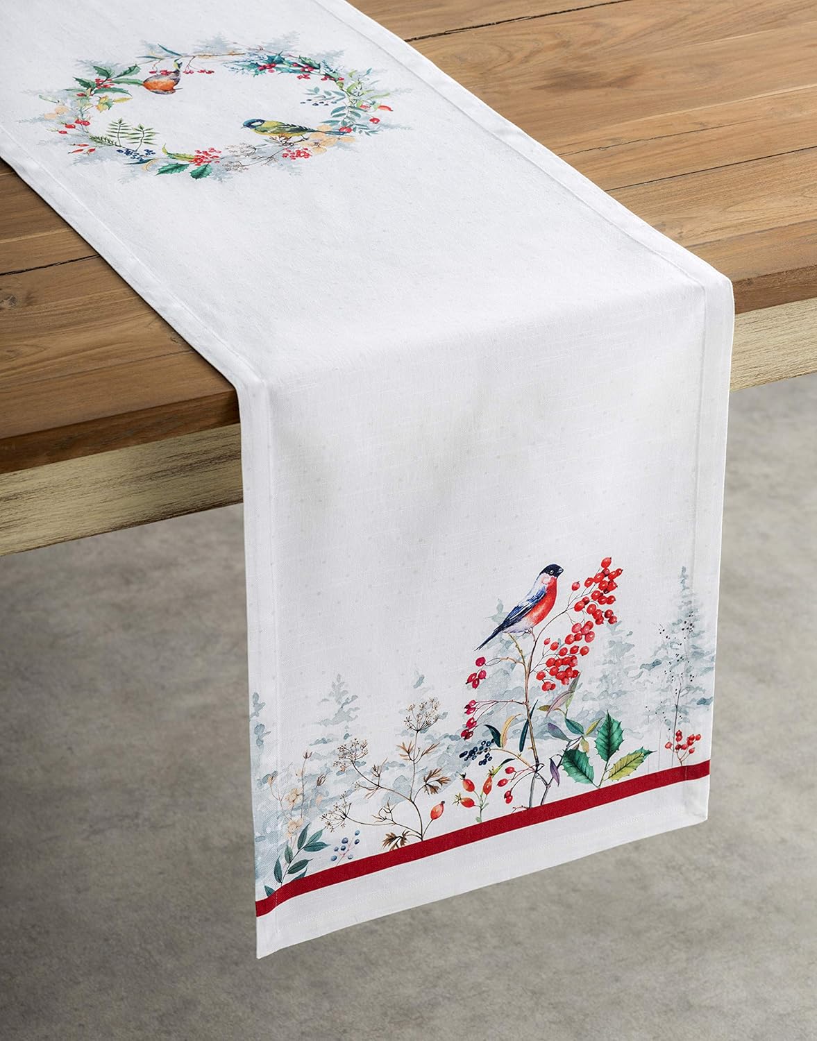 Maison d' Hermine Table Runner 100% Cotton Single Layer Table Runners 36 inches Long Decorative for