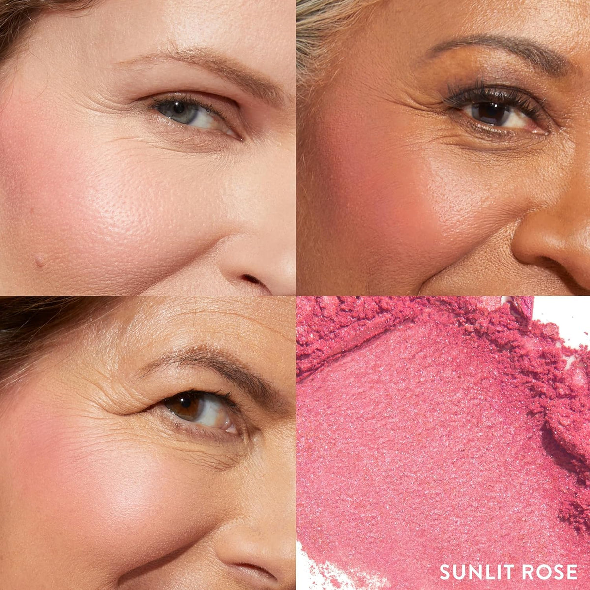 LAURA GELLER NEW YORK Baked Blush-n-Brighten Marbleized Blush for Cheeks - Sunlit Rose - Satin