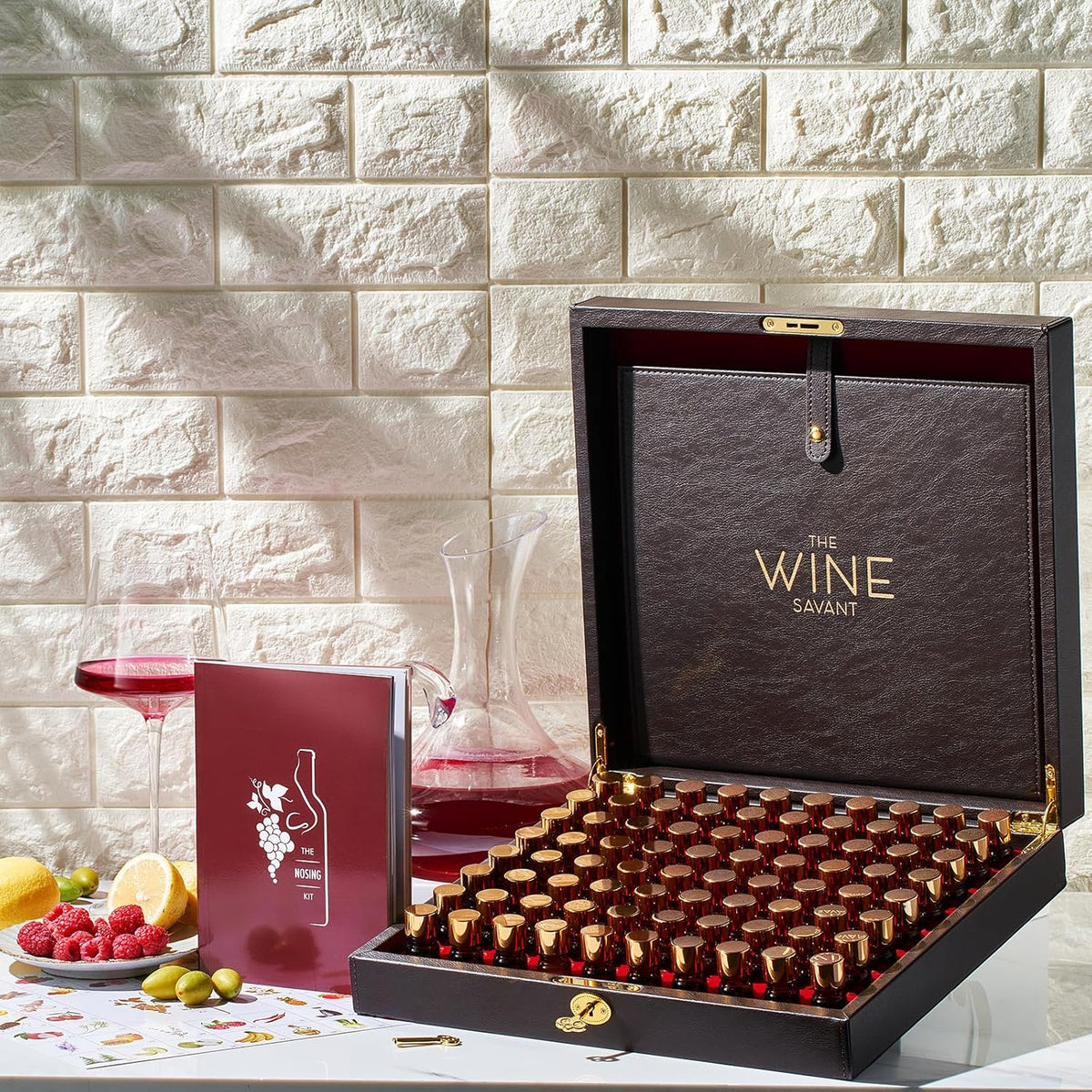 Wine Aroma Kit, Tasting & Smelling Aroma Set For Both White & Red Wines, 80 Aromas, Training