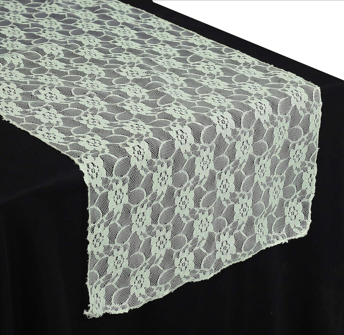 MDS Pack of 10 Wedding 12 x 108 inches Lace Table Runner for Wedding, Decorations for Birthday