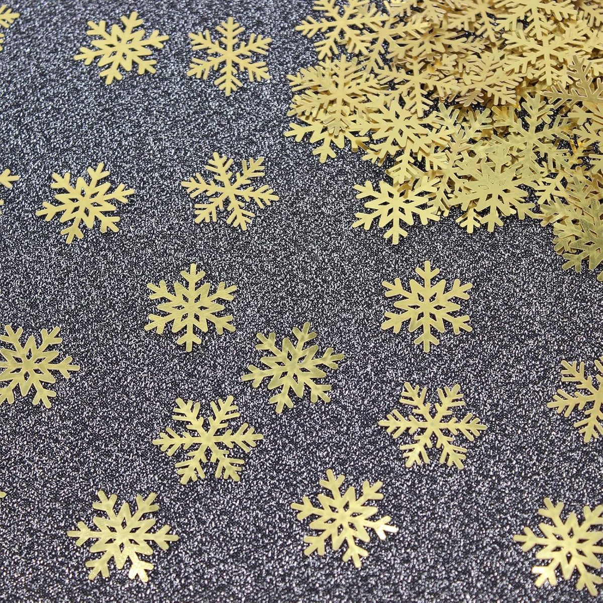 200PC Gold Foil Paper Snowflakes Confetti Christmas Party Table Decorations Snowflake For DIY