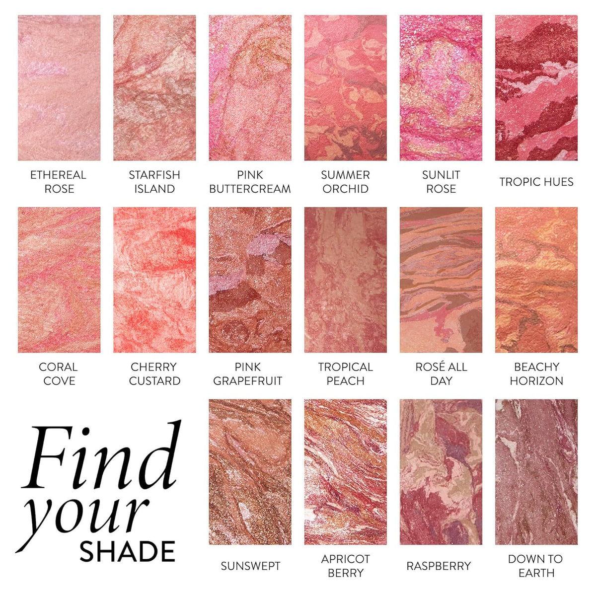 LAURA GELLER NEW YORK Baked Blush-n-Brighten Marbleized Blush for Cheeks - Rosé All Day - Natural