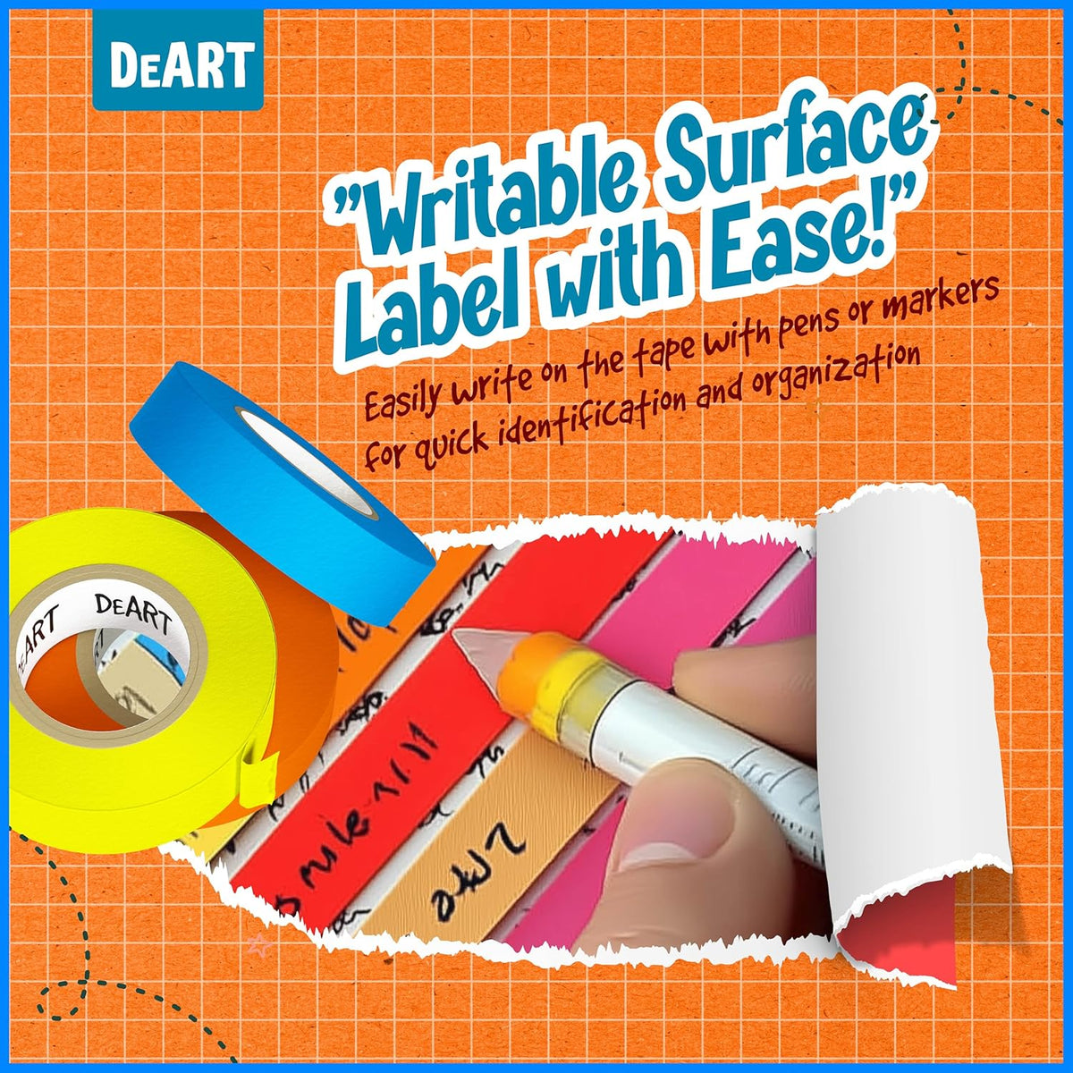 Colored Masking Tape, 264 Ft x 0.6 inch MIni Color Painters Tape for Arts & Crafts Labeling 12 or 8