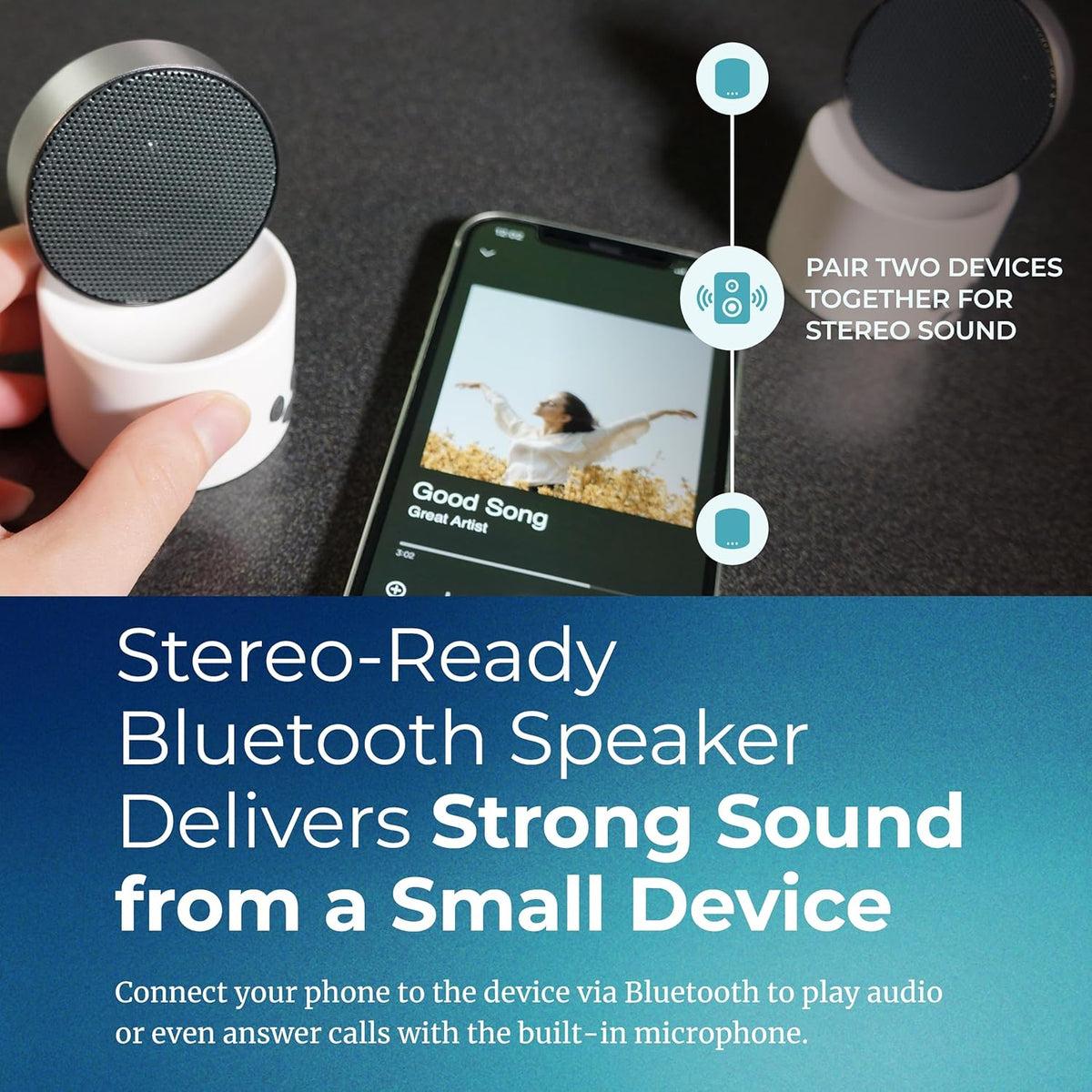 Adaptive Sound Technologies LectroFan Micro 2 - Portable Bluetooth Speaker & White Noise Machine