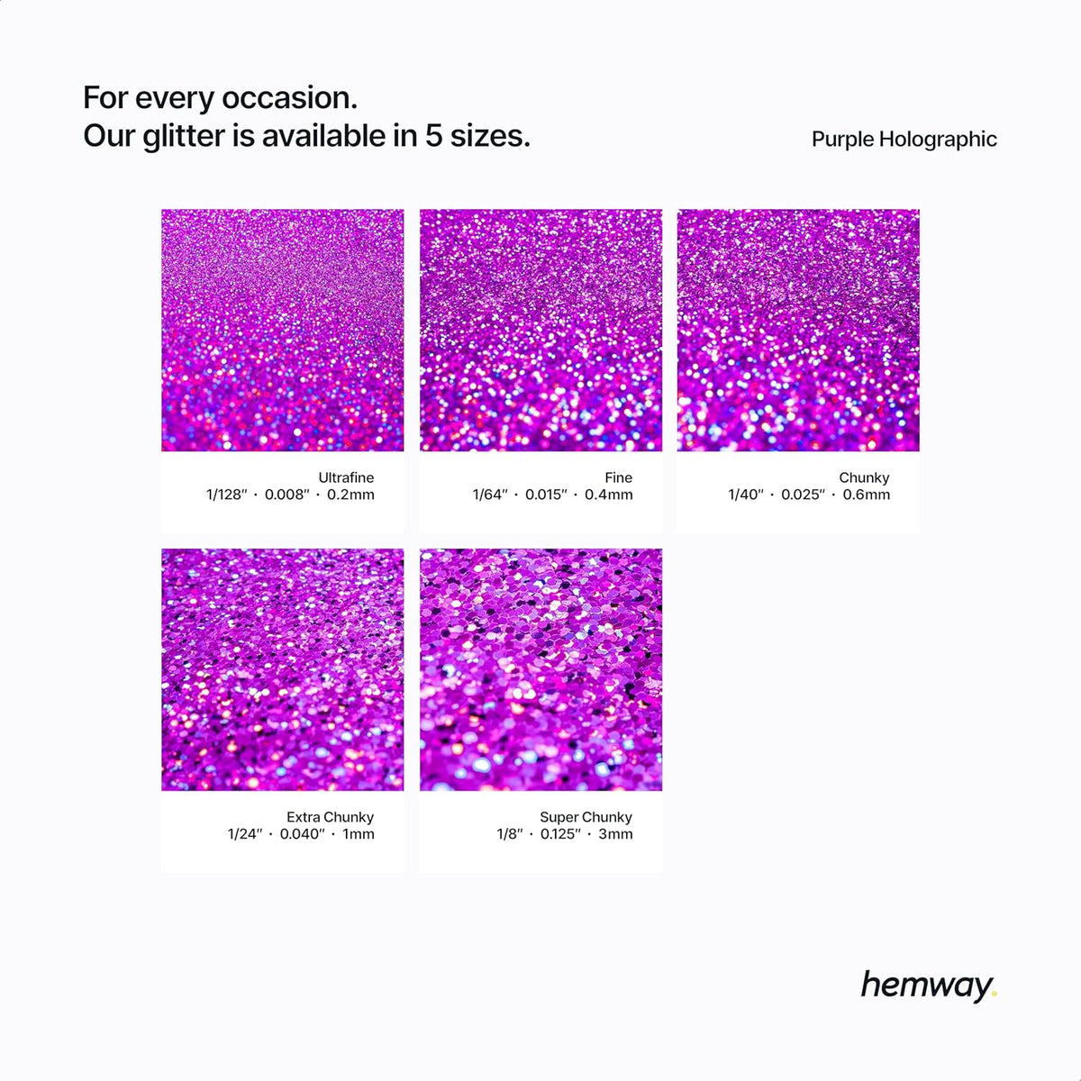 Hemway Eco Friendly Biodegradable Glitter 100g / 3.5oz Bio Cosmetic Safe Sparkle Vegan For Face