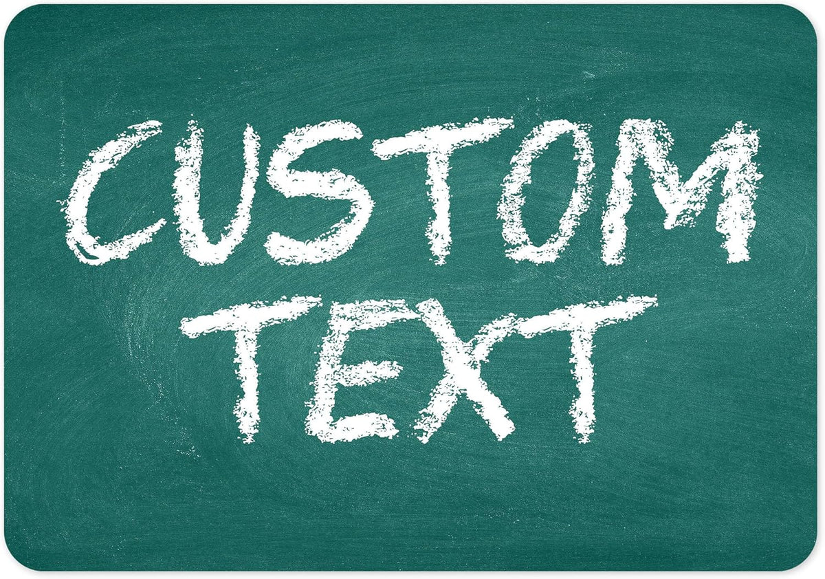 Custom Sign, Custom Street Sign, 11 Font Colors, 13 Font Styles, 4 Hole Options, 22 Sizes, 7x10