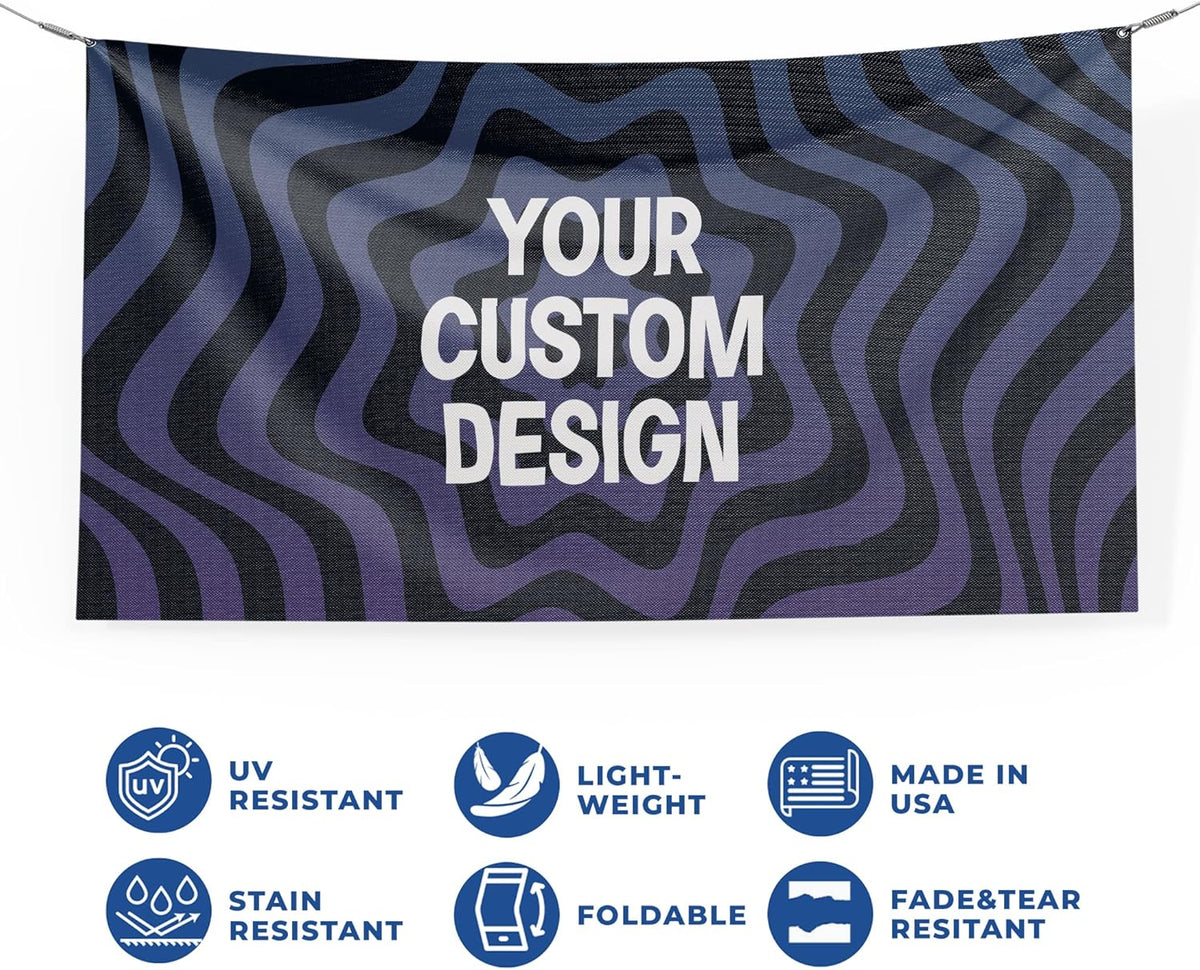 Custom Banner Large By Dreamcontroller | Personalize Polyester Wall Hanging Banner Sign For Outdoor