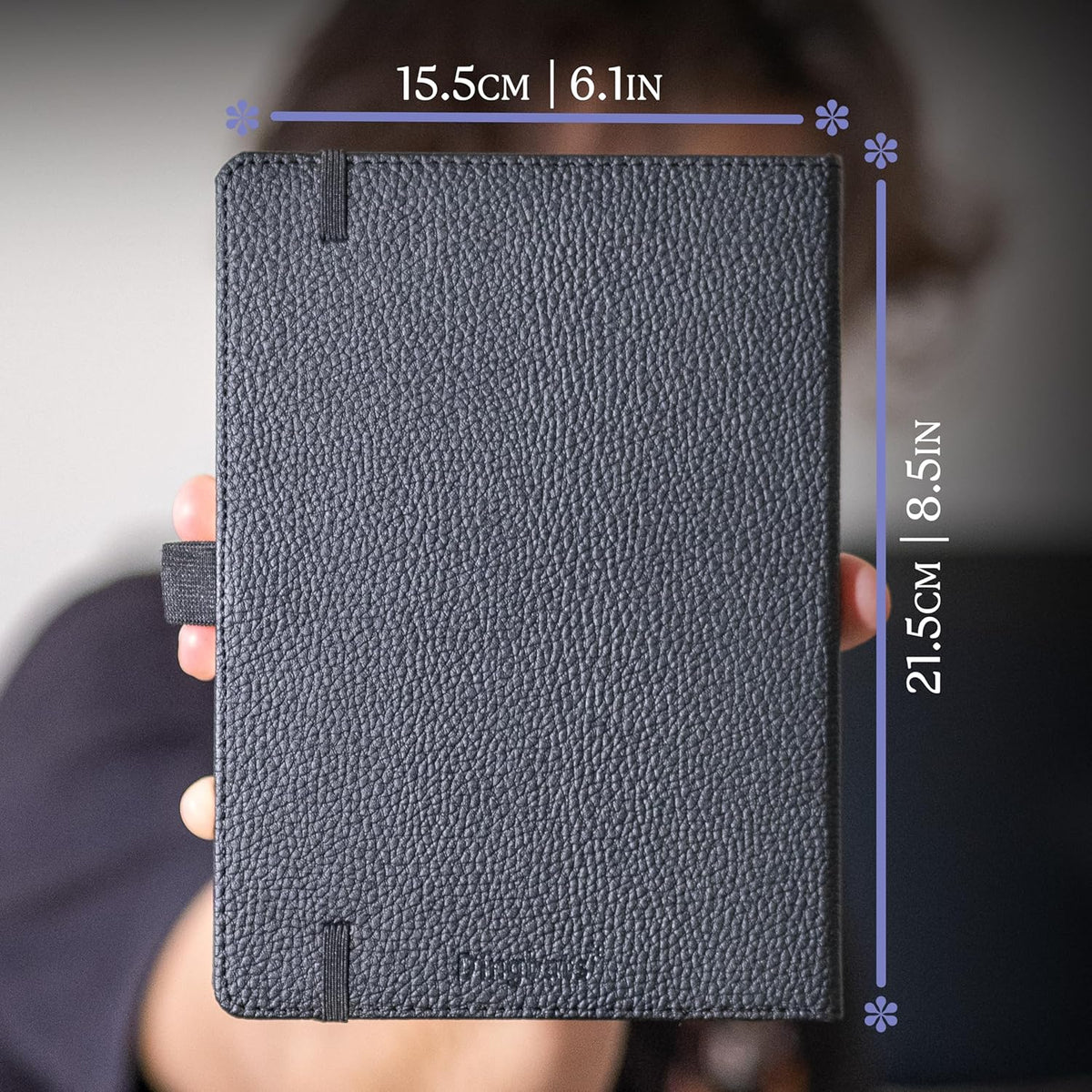 Dingbats* Wildlife Lined Writing Journal Notebook A5 - Vegan Leather Hardcover - Ideal for Work