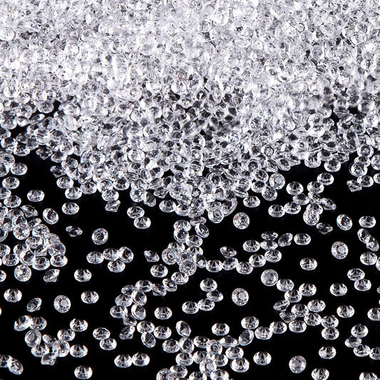 FUTUREPLUSX Fake Diamonds, 10000 PCS Mini Clear Diamonds Decoration Acrylic Crystal Vase Fillers