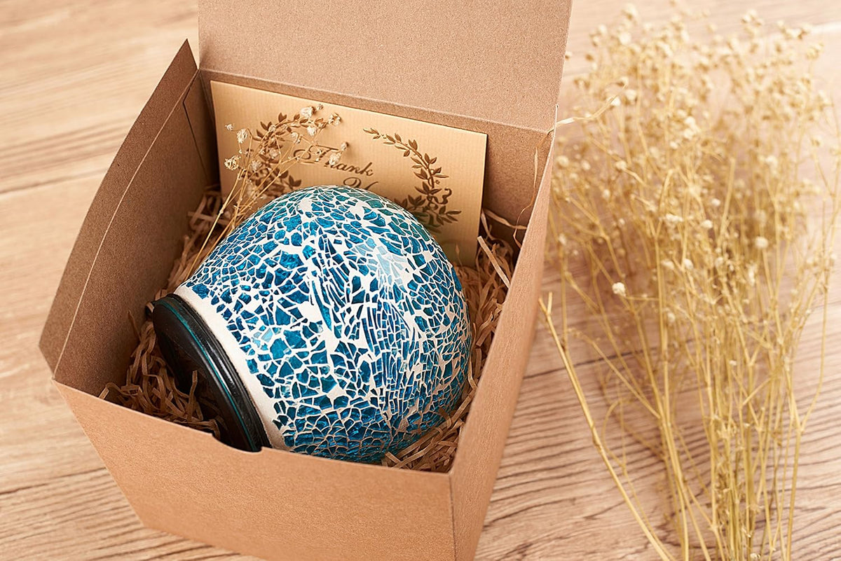 MESHA 6x6x6 Gift Boxes with Lids, Brown Kraft Gift Boxes 50PC for Christmas, Cupcake, Bridesmaid &