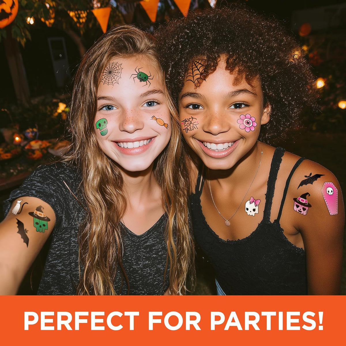 Spooky Halloween Temporary Tattoos Variety Pack – 100+ Scary Designs for Kids & Adults, Includes