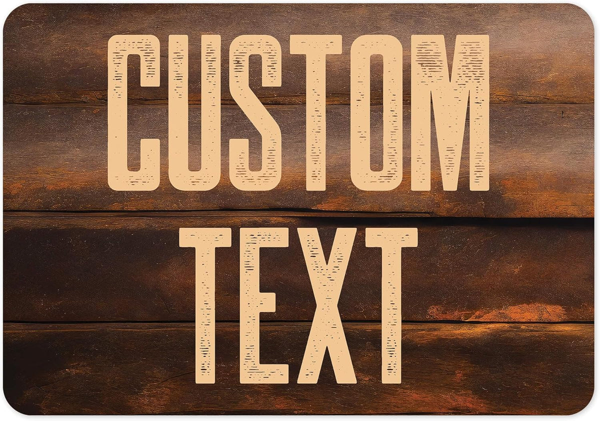 Custom Sign, Custom Street Sign, 11 Font Colors, 13 Font Styles, 4 Hole Options, 22 Sizes, 7x10