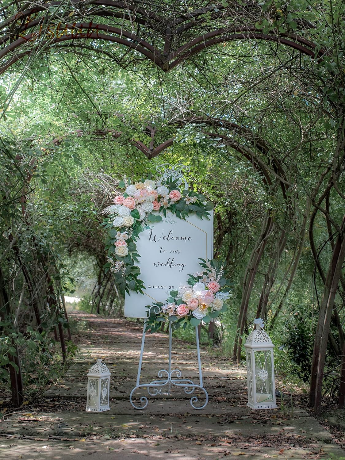 Wedding Arch Flowers, Artificial Flowers for Decoration, Large Flower Swag for Boho Styles Wedding