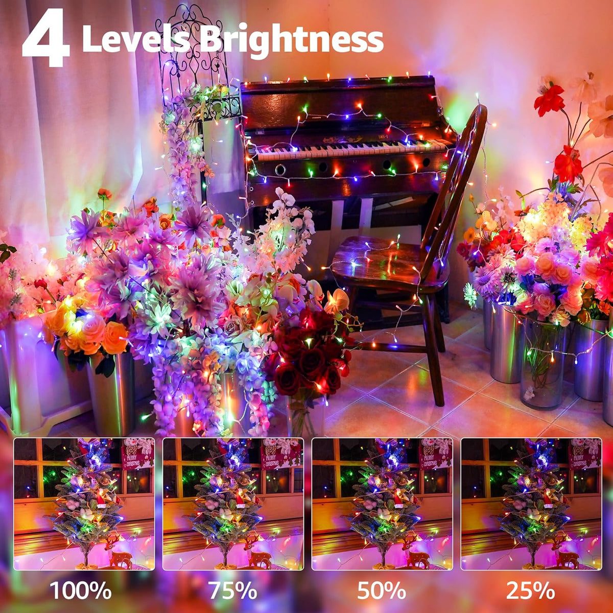 328 FT 1000 LED Christmas Lights Outdoor, 8 Lighting Modes String Lights with Remote, Christmas