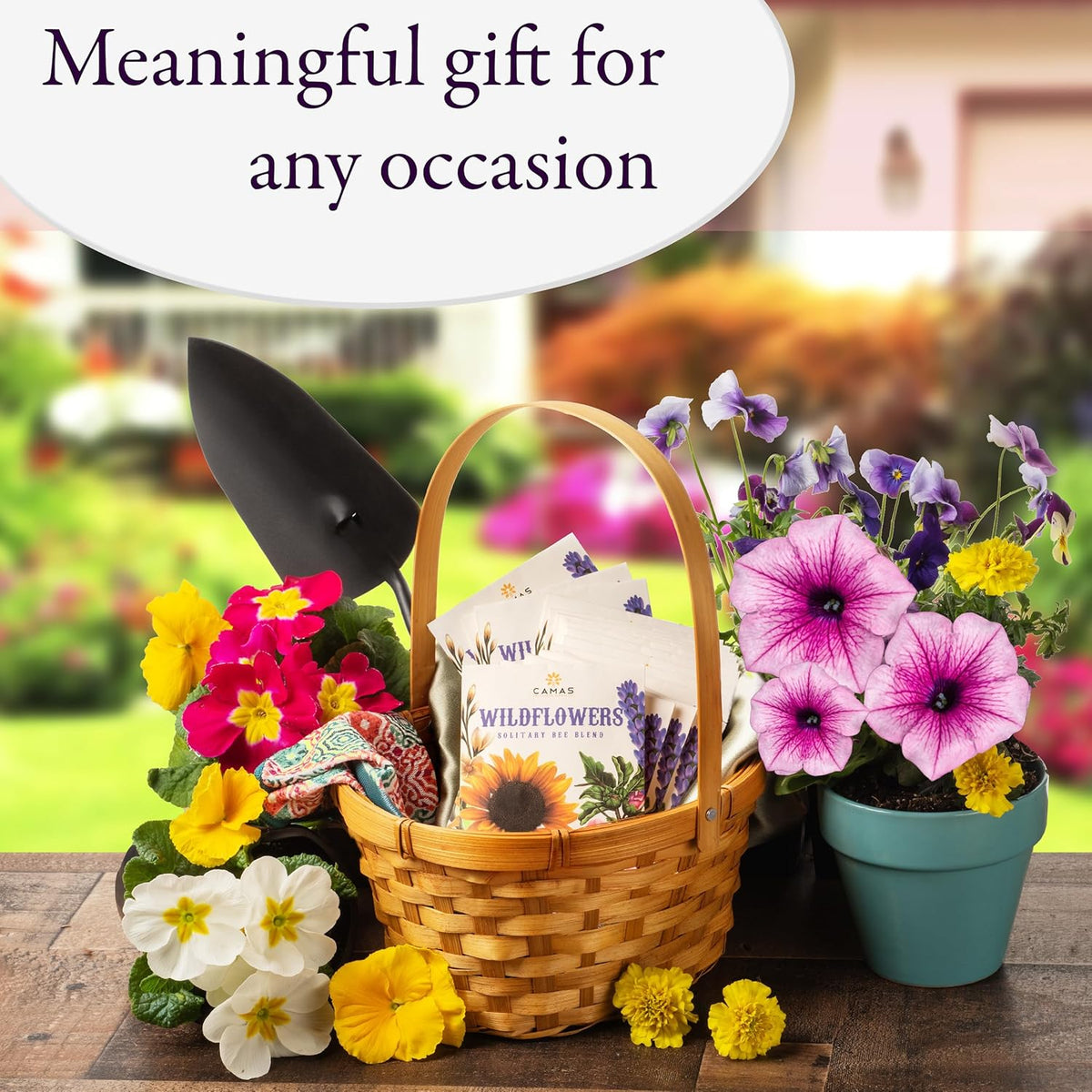 Camas- Pollinator Wildflower Seed Packets - (20) Party Favors to Attract Bees, Butterflies, and