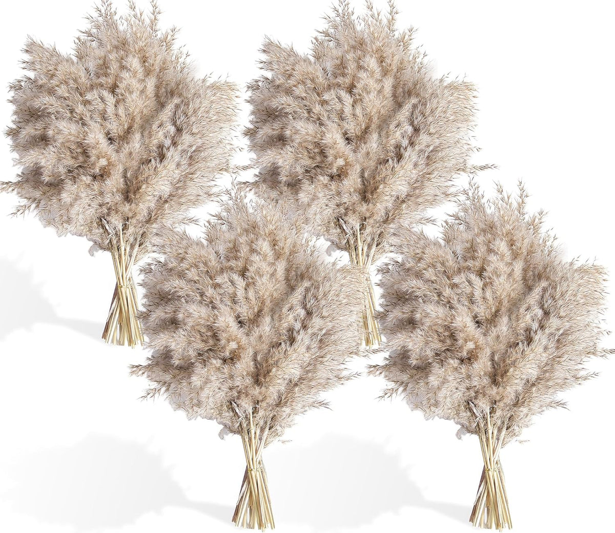 40 PCS Nature Pampas Grass Bouquet Decor - Boho Flowers and Feathers for Centerpieces, Perfect for