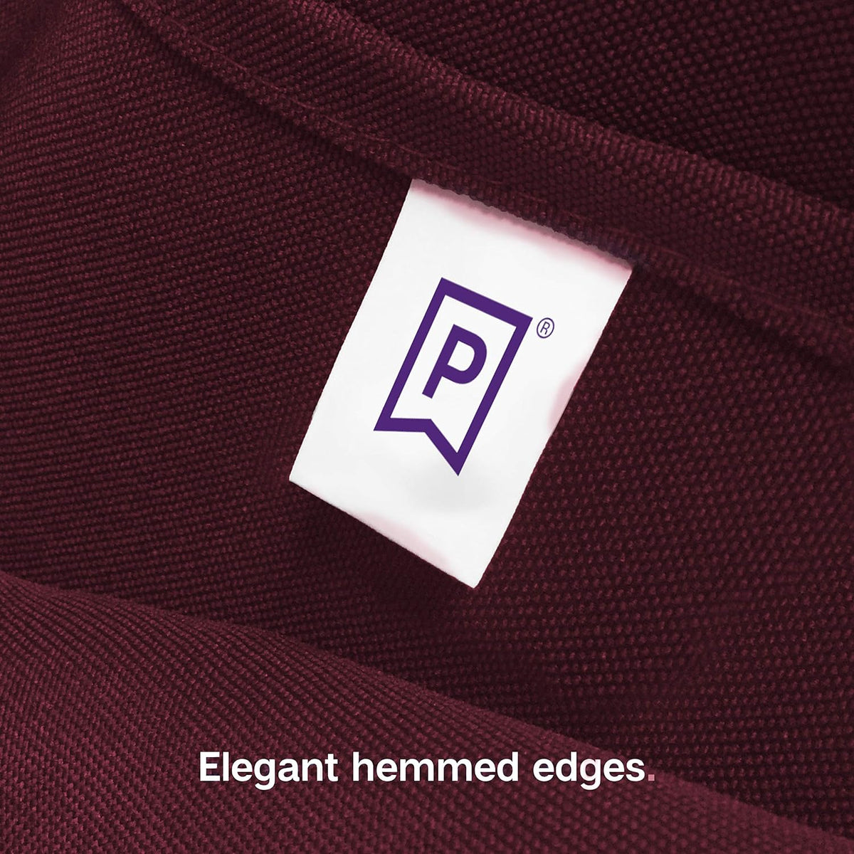 Gee Di Moda Square Tablecloth - 70 x 70 Inch Burgundy Table Cloth for Medium Square or Round Tables