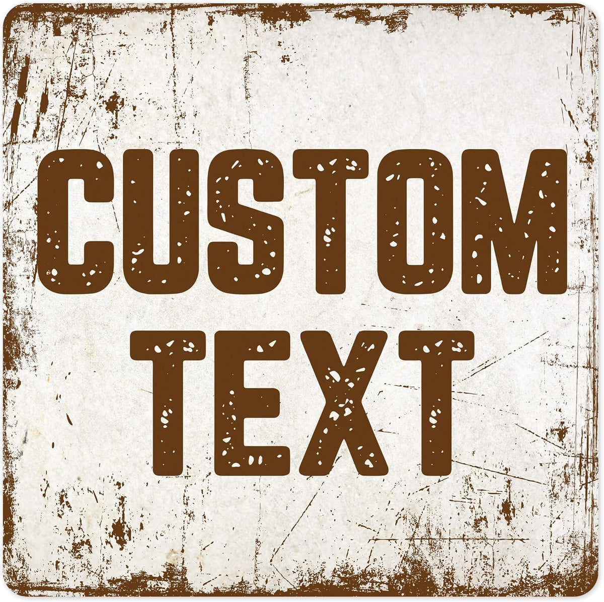 Custom Sign, Custom Street Sign, 11 Font Colors, 13 Font Styles, 4 Hole Options, 22 Sizes, 18x18