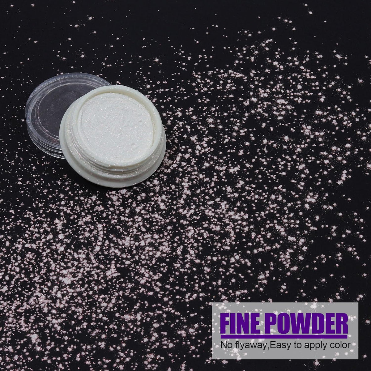 Artdone Chrome Nail Powder Magic White Pearl Kit Mirror Effect Silver Metallic Holographic Dip Nail