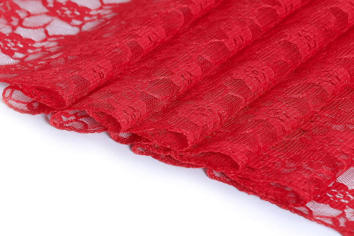 MDS Pack of 20 Wedding 12 x 108 inches Lace Table Runner for Wedding, Decorations for Birthday