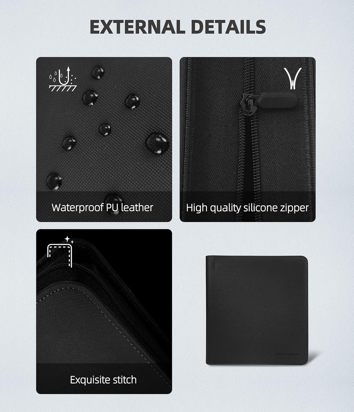 12 Pockets Premium Card Binder 480 Cards Trading Card Binders Side Load Card Storage Display