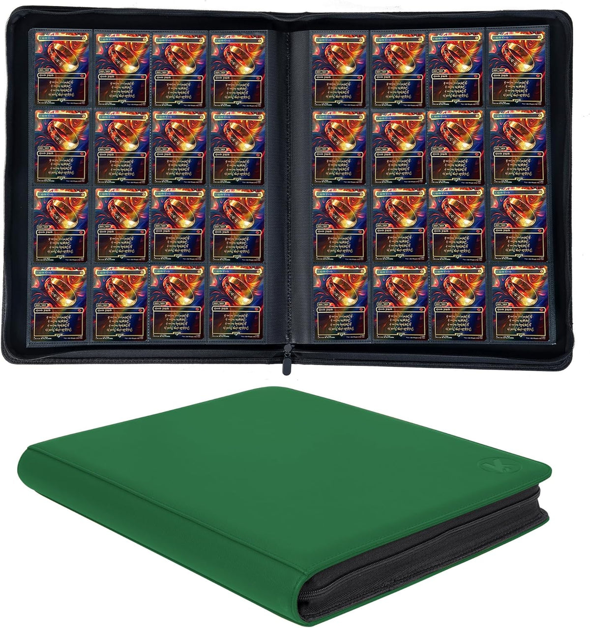 1600+ Pockets Trading Card Binder, 16-Pocket Card Ablum Compatible with MTG,Sports Cards & Other