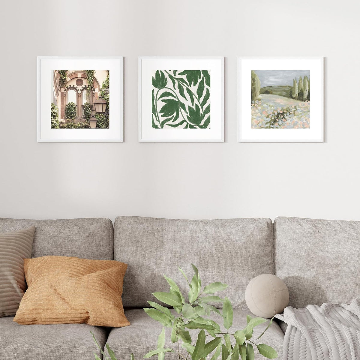16x16 inch Picture Frame, 16x16 Photo Frames with 12x12 Removable Mat - High Definition Plexiglass