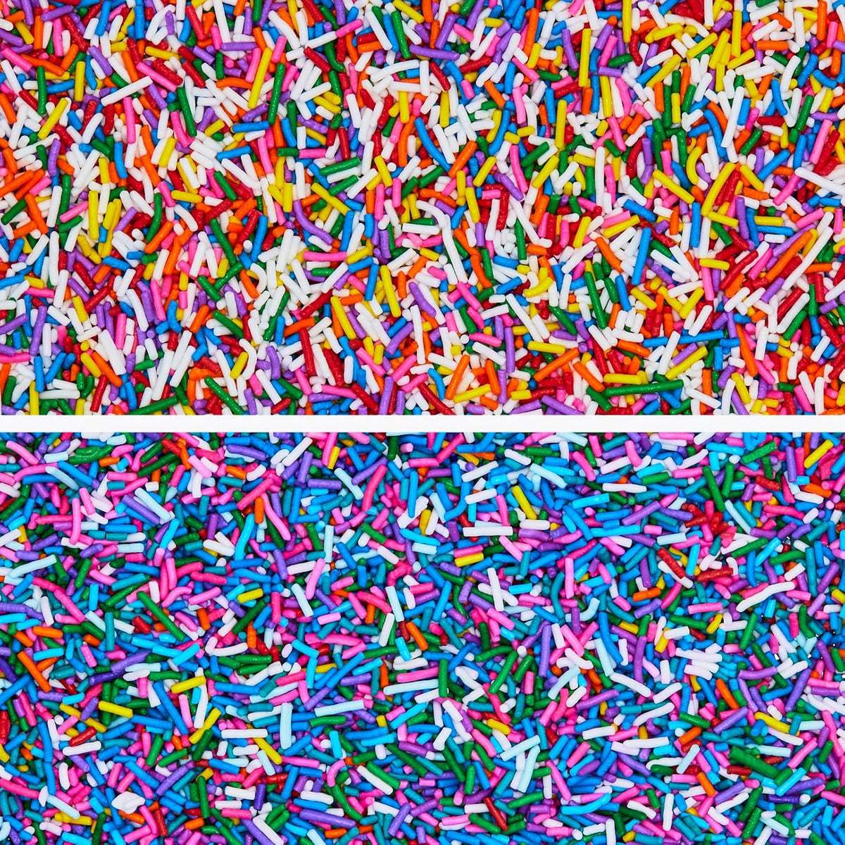 Fancy Sprinkles Sundae Best Sprinkle Set, Real Sugar, For Ice Cream, Cookies, Cakes, Cupcakes