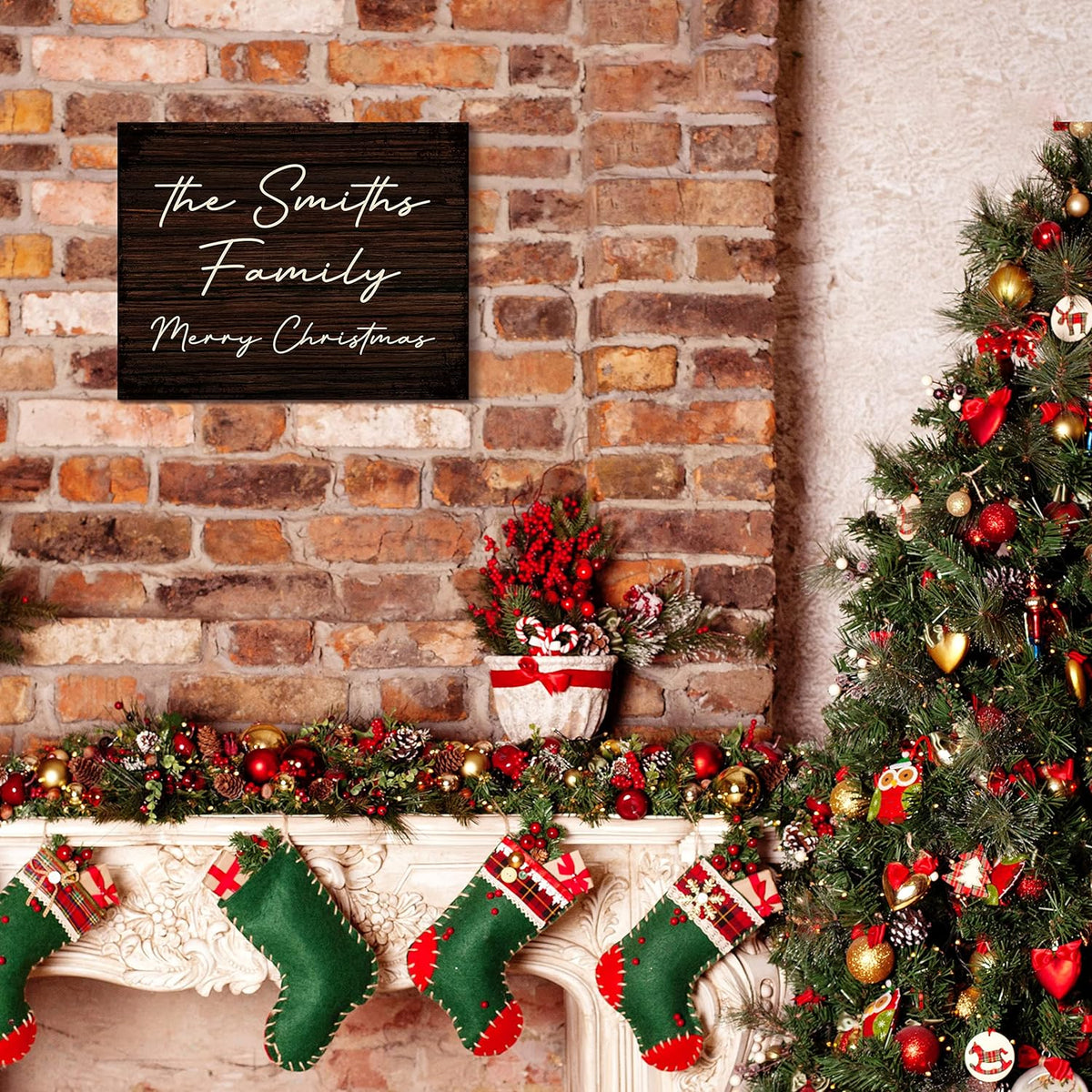 Personalized Signs for Home, Custom Sign with Any Text, 3 Sizes - 12 Background Options & 8 Fonts