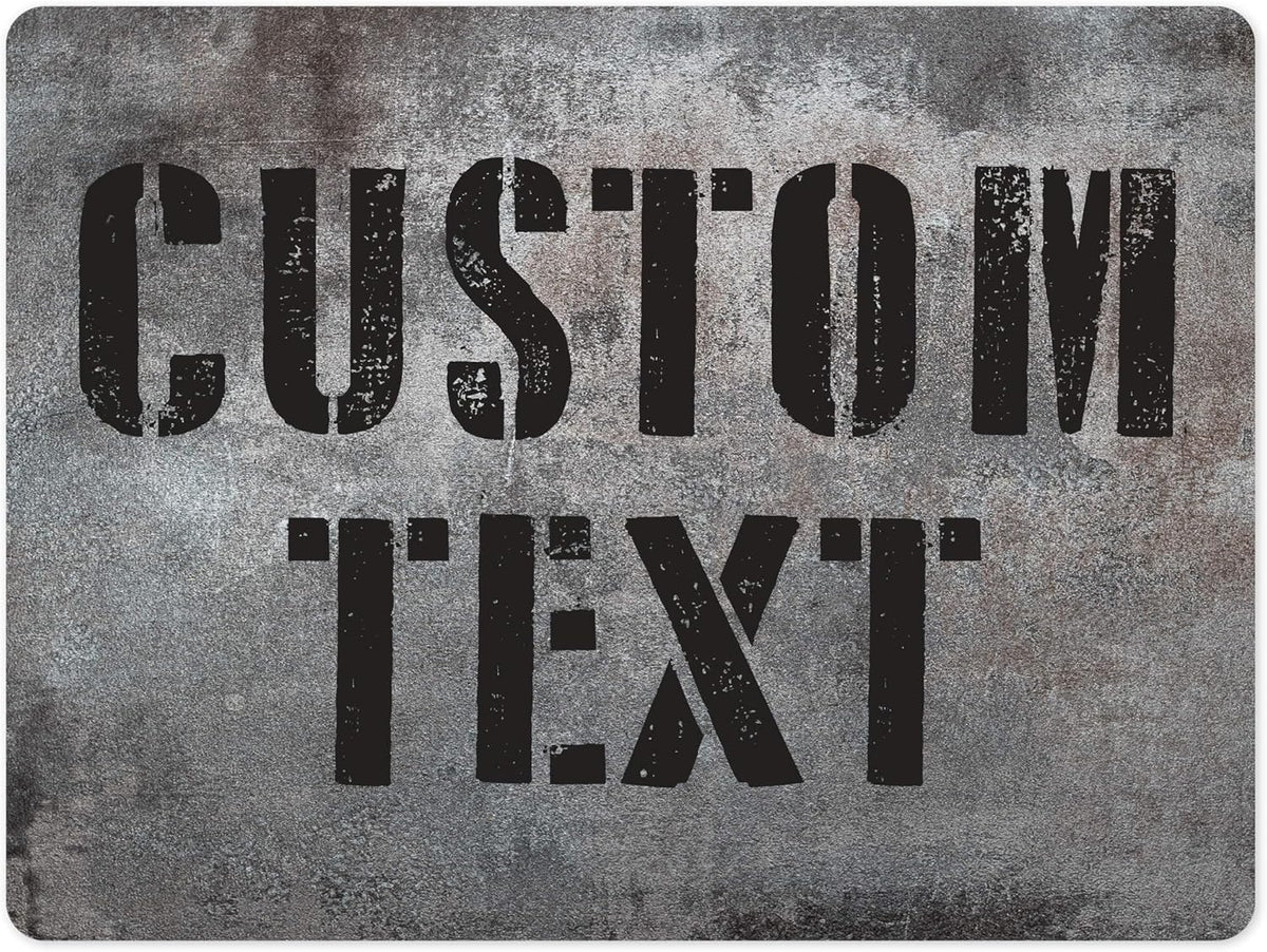 Custom Sign, Custom Street Sign, 11 Font Colors, 13 Font Styles, 4 Hole Options, 22 Sizes, 18x24