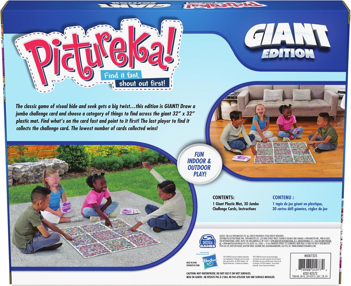 Spin Master Games, Pictureka. Giant Edition, Family Game for Indoor & Outdoor Fun with Big