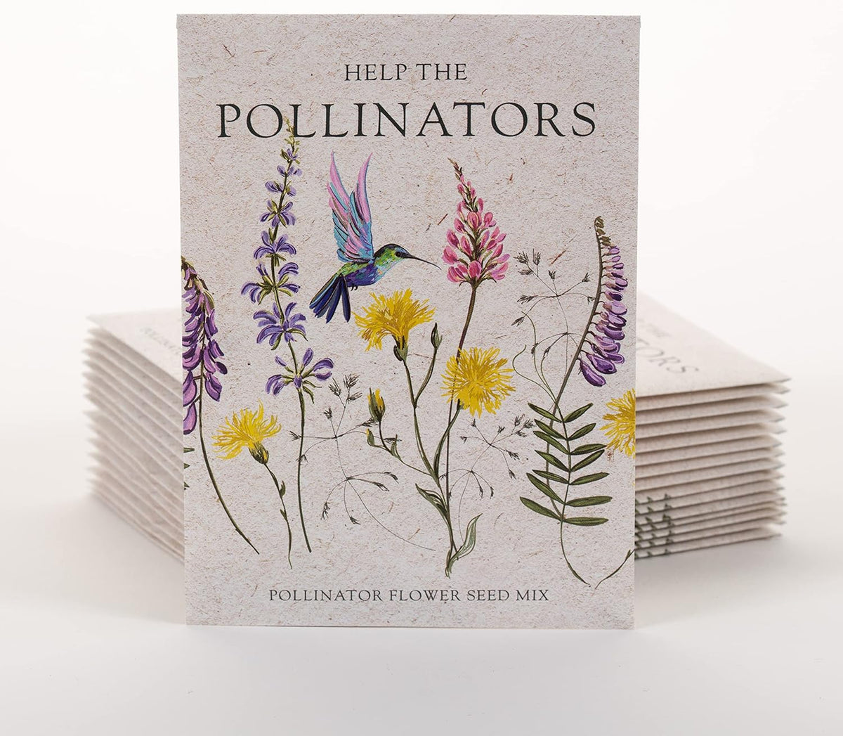 Bentley Seed Co. | Help Pollinators Kraft Hummingbird | 25 Non-GMO, Non-Coated Wildflower Seed