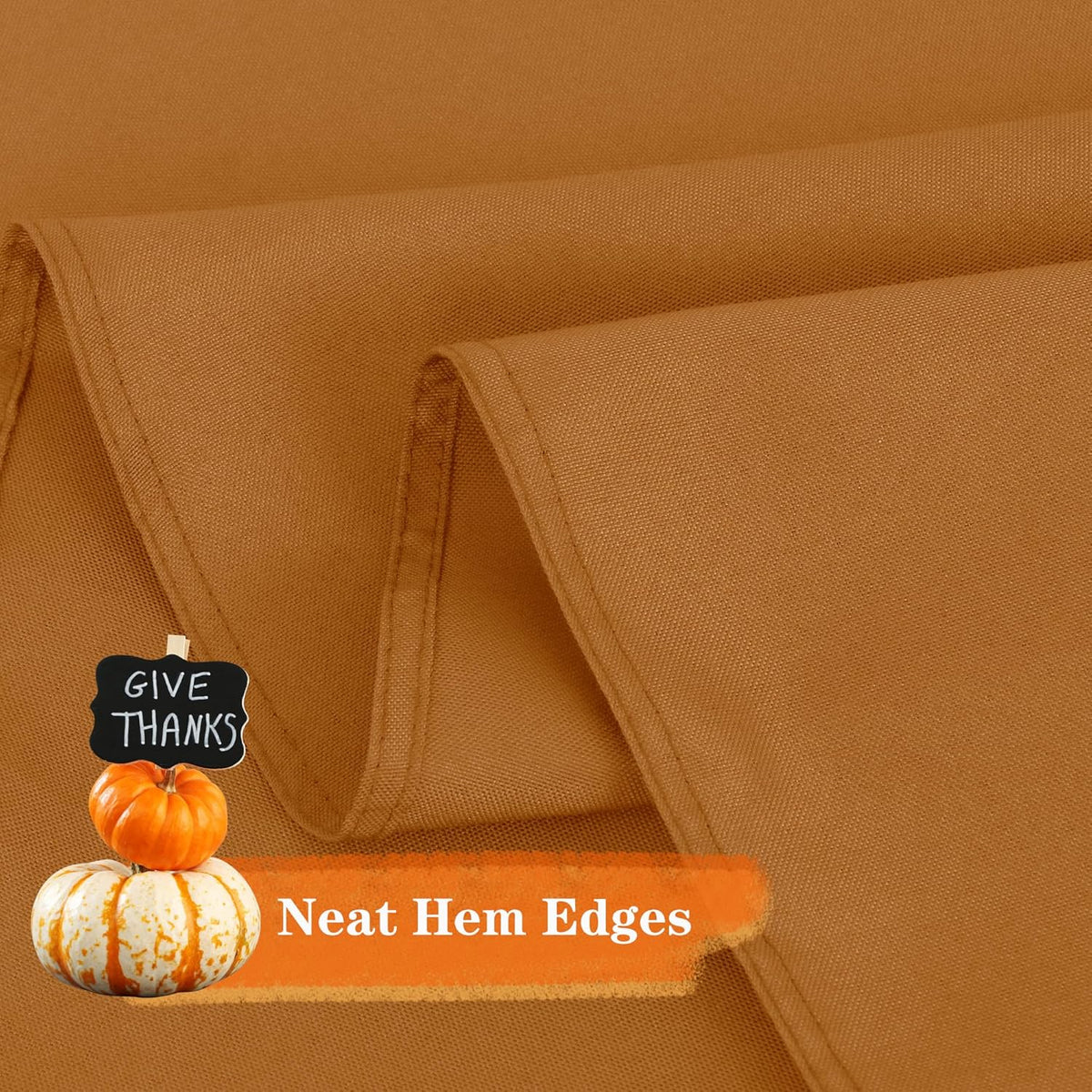 sancua Round Tablecloth 70 Inch(Fits 20-58 Inch Tables) - Water Resistant Spill Proof Washable
