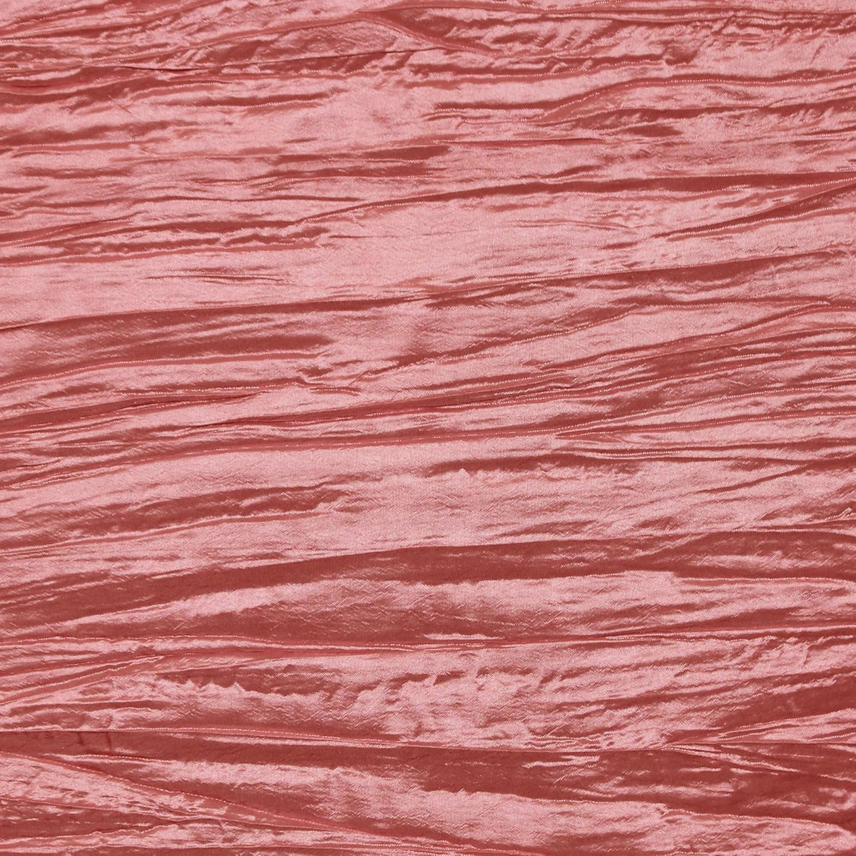 YOUR CHAIR COVERS - 90 x 132 inch Rectangular Crinkle Taffeta Tablecloth - Coral, Rectangle Table