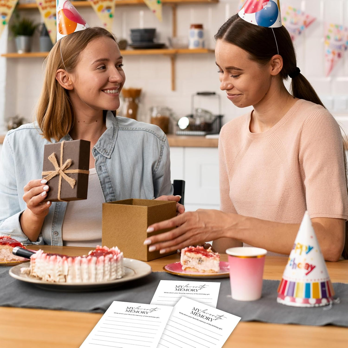 Birthday Party Games, My Favorite Memory, 25 Pcs Card Set for Guests, Fun Birthday Game for Teen
