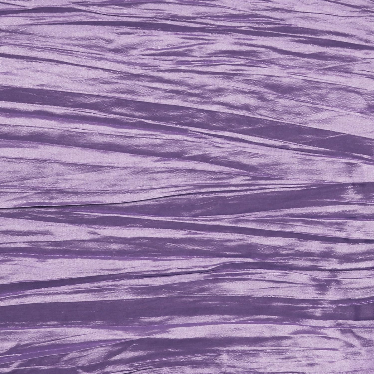 YOUR CHAIR COVERS - 90 x 132 inch Rectangular Crinkle Taffeta Tablecloth - Lavender, Rectangle