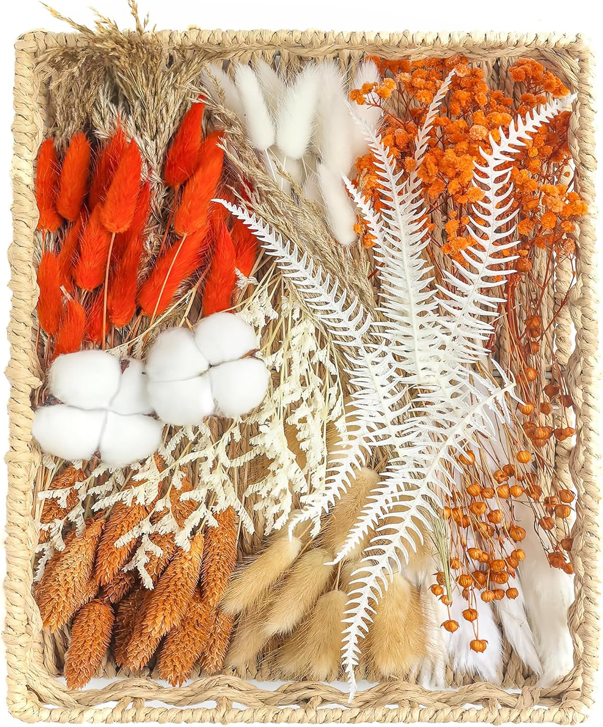 xin's convey DIY Autumn Natural Dried Flower Kit, Mini Stemming Bouquets for Room, Table, and Vase