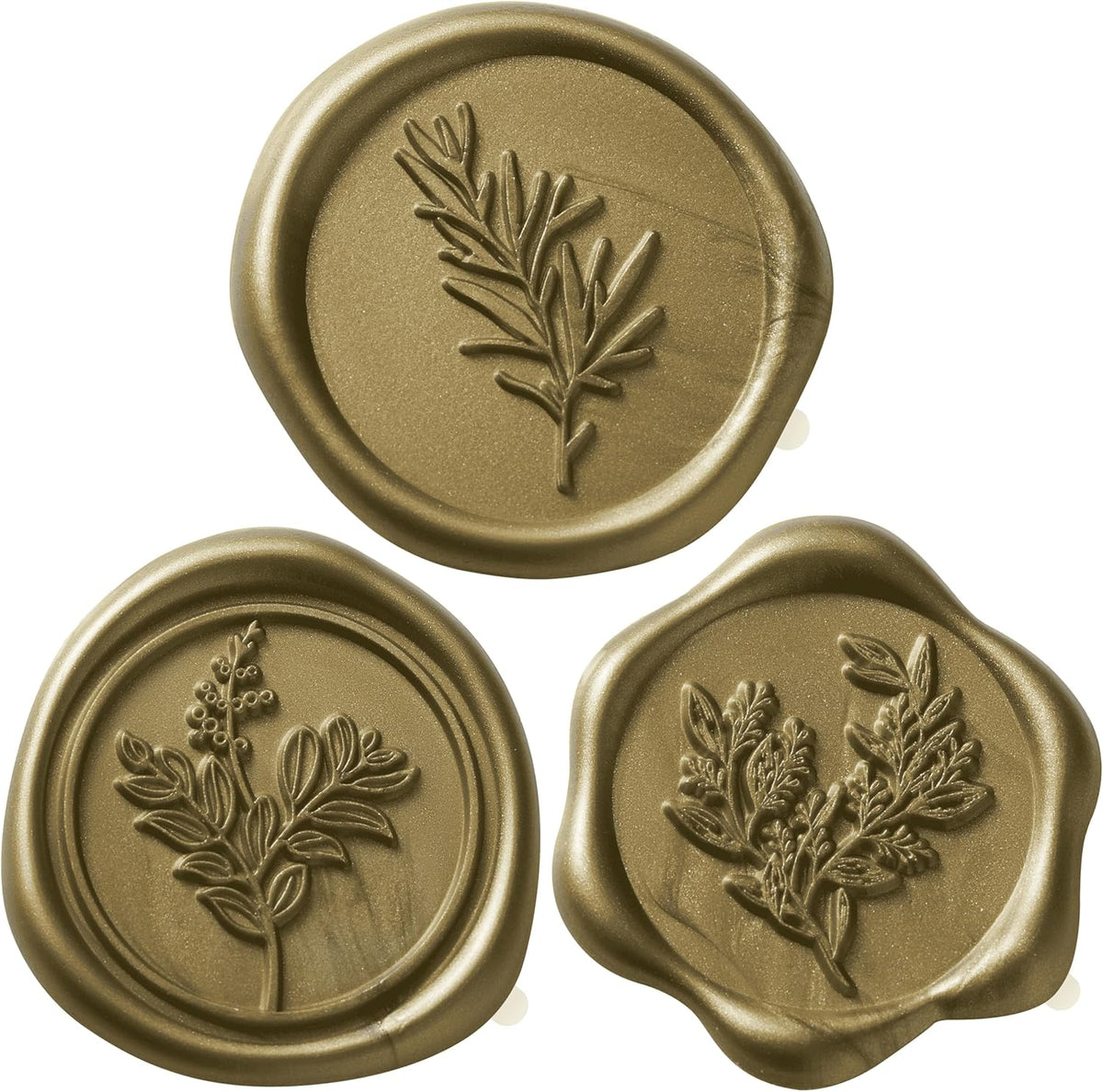 Wax Seal Stickers (60 Pcs, 3 Designs in 1 Pack) Premium Envelope Seal Stickers for Wedding
