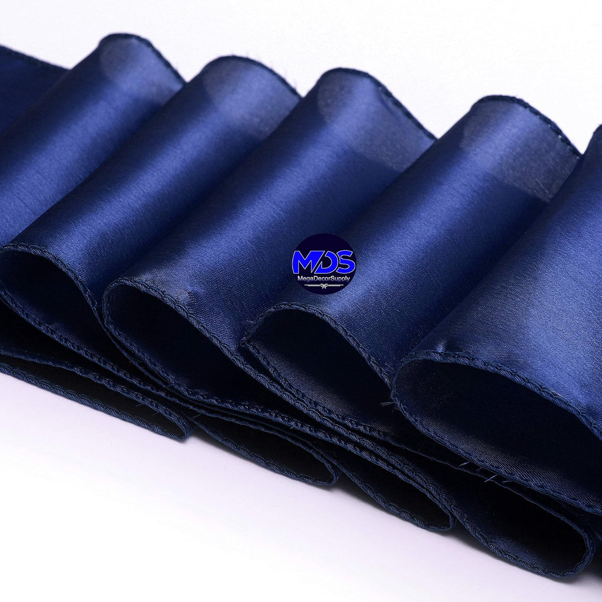 MDS Pack of 75 PCS Satin Chair Sashes Charmeuse Sateen Dining Chair Bows Ribbon Ties Back Sash for