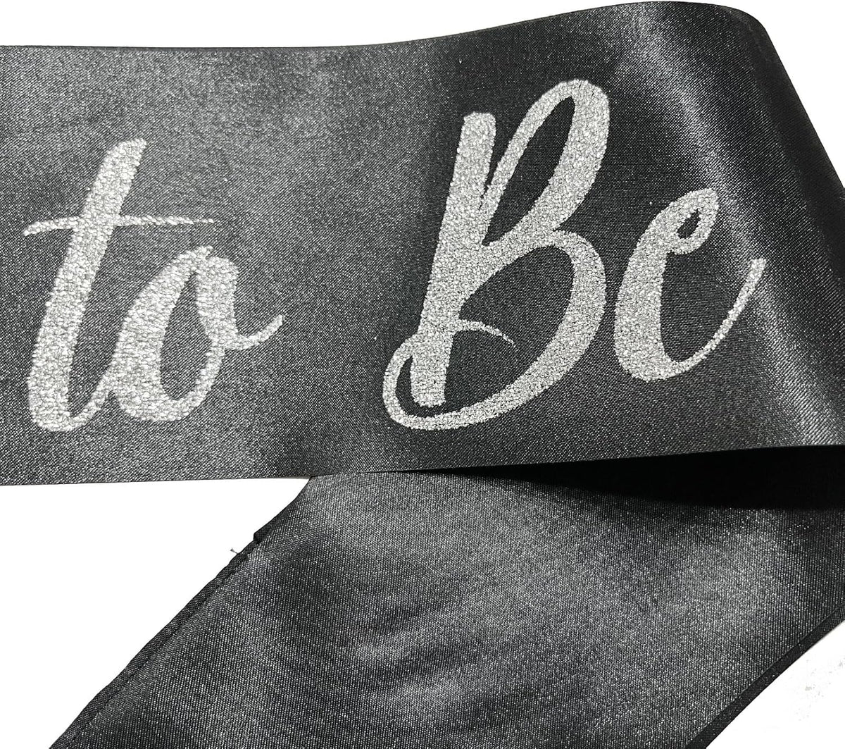 Silver and Black Bride Sash, Bride Sash Bachelorette Party Bridal Shower Sashes Bachelor