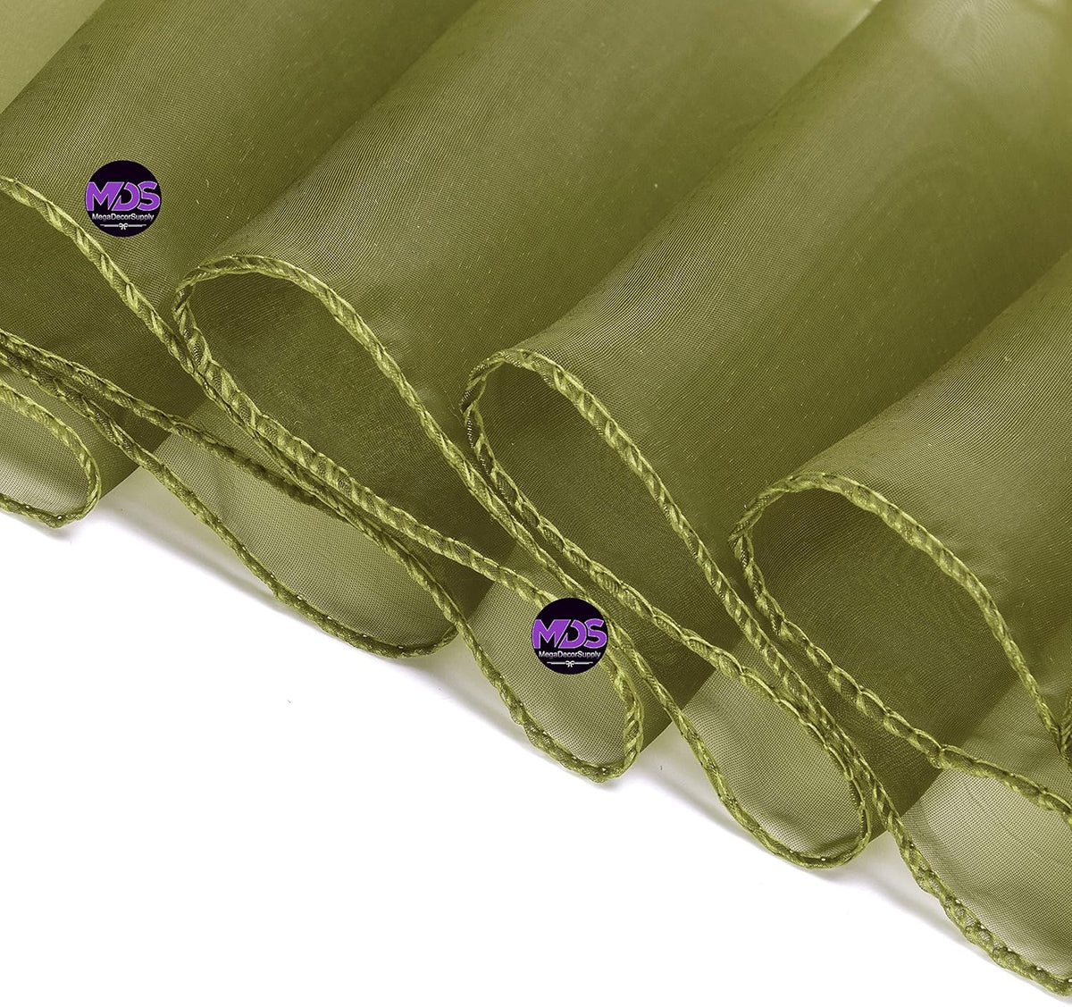 MDS Pack of 250 PCS Organza Chair Sashes Wider Dining Chair Bows Ribbon Tie Back for Wedding Party