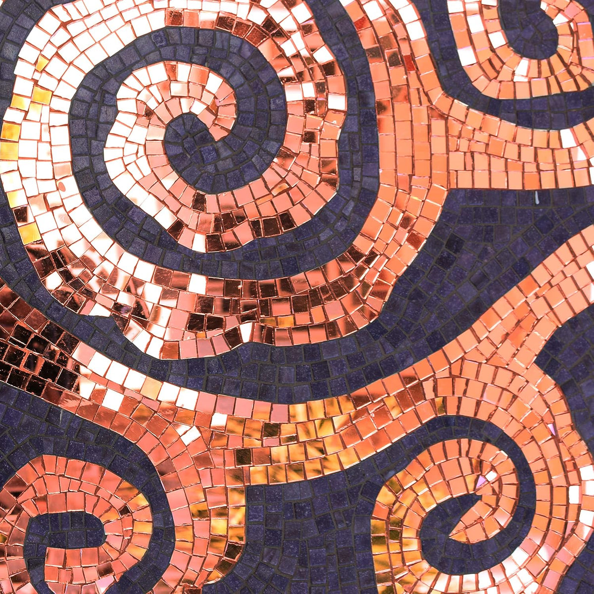 PP OPOUNT 2360 Pieces Self-Adhesive Mosaic Tiles, 5 x 5 mm Disco Tiles, Real Glass Mirror Mosaic