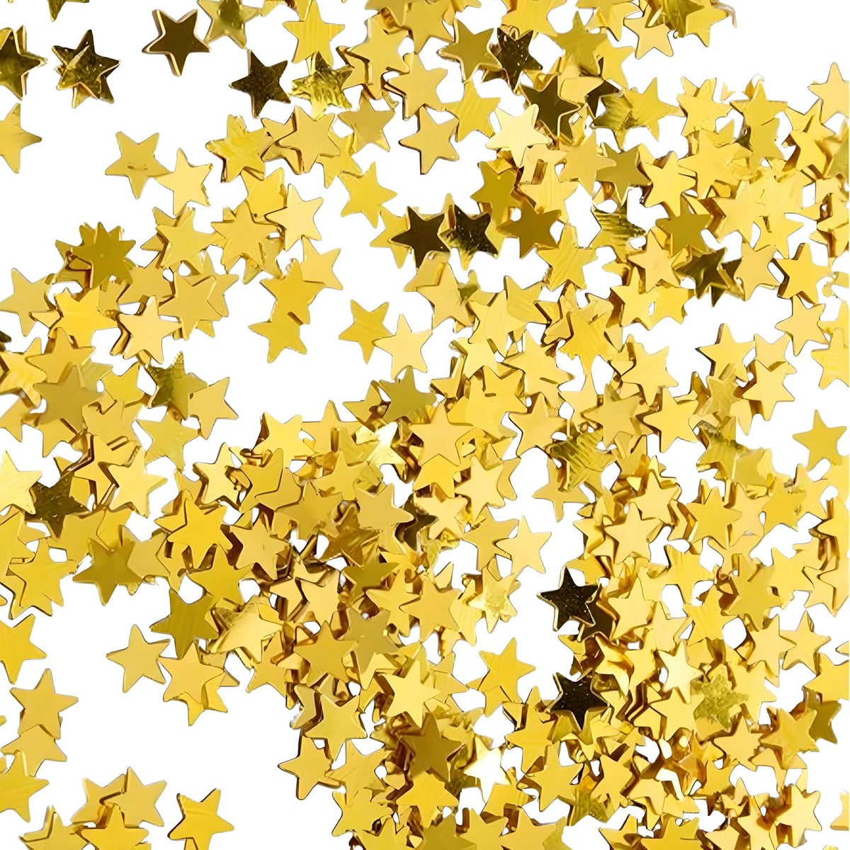 Gold Star Confetti - 60g (2.11OZ) Shiny Gold Table Confetti for Weddings, Parties, Celebrations
