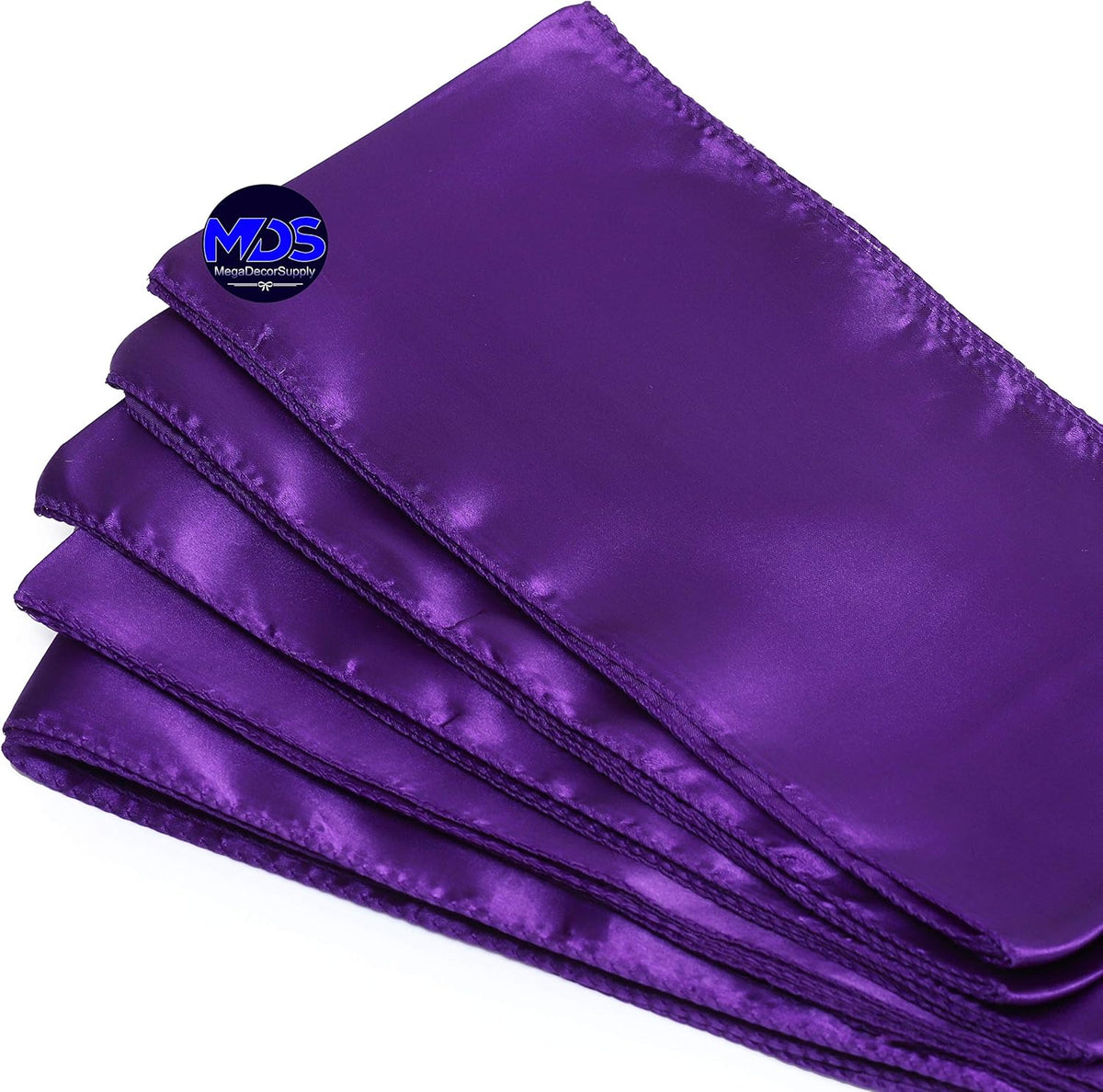 MDS Pack of 100 PCS Satin Chair Sashes Charmeuse Sateen Dining Chair Bows Ribbon Ties Back Sash for