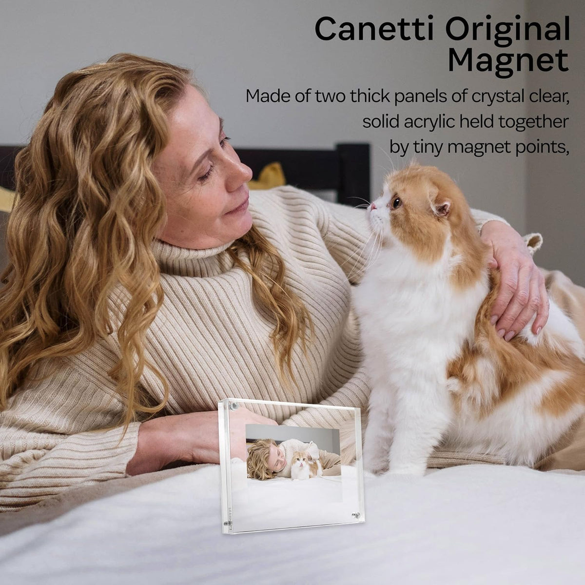 Canetti Design Group The Original Magnet Frame - Clear Acrylic-8.5x11 inch