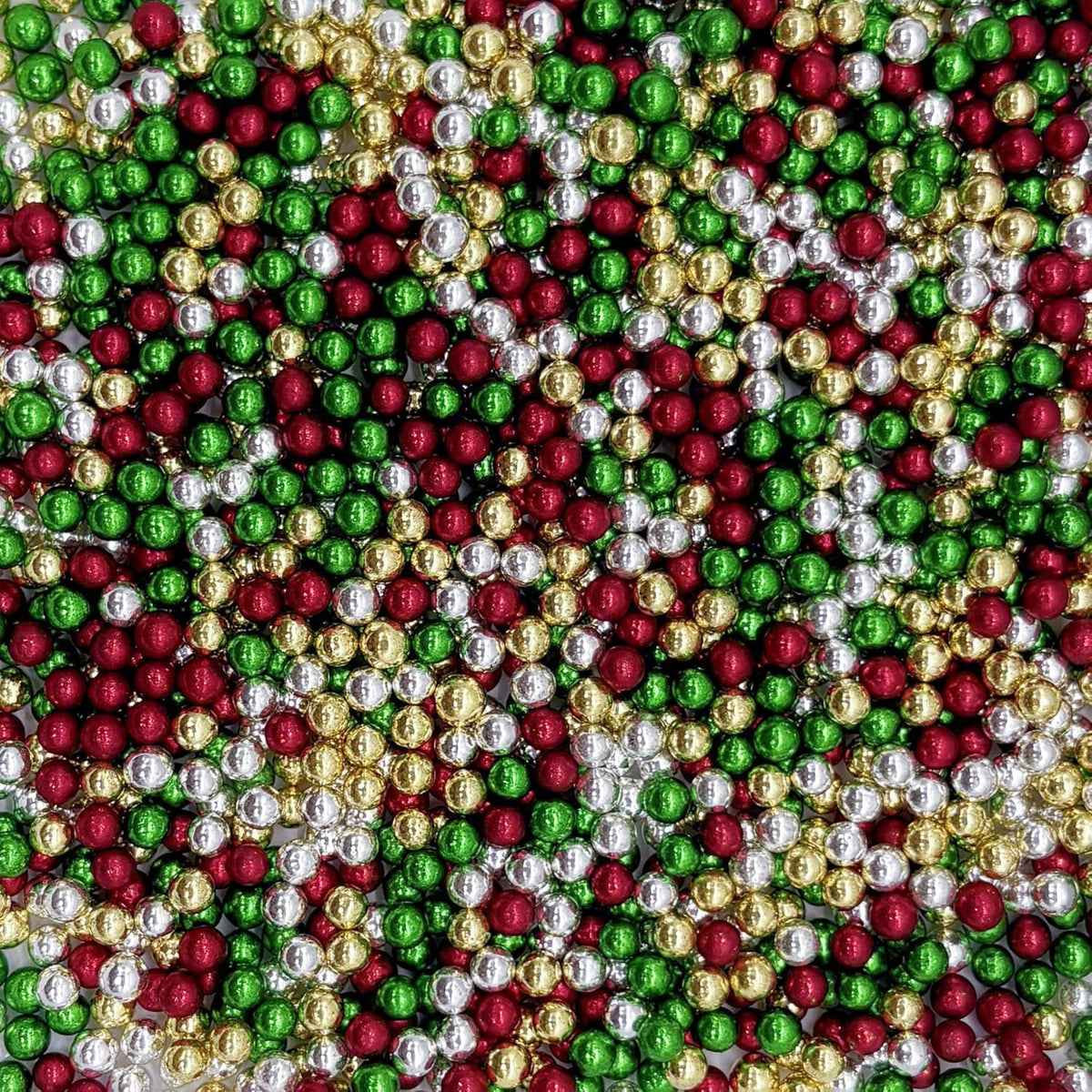 Edible Christmas Mixed Colour Pearl Sugar Sprinkles Candy 4mm Mini Pearls Cake Decorations Cupcake