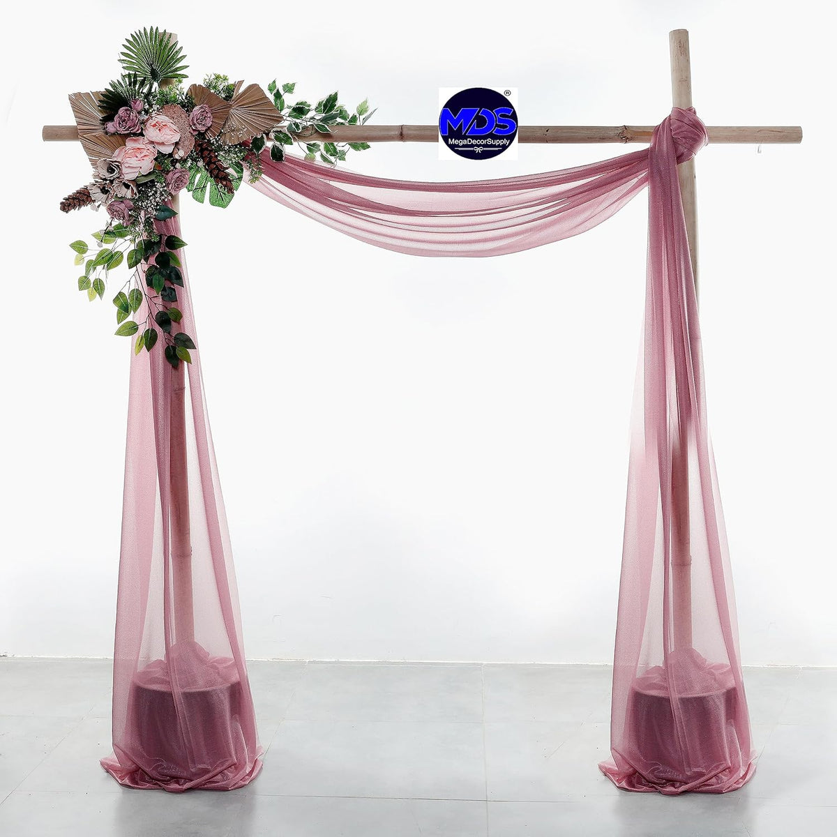 MDS Halloween Chiffon Draping Fabric - 1 Panel, 30" Wide x 20ft Long - Sheer Spooky Arbor & Canopy